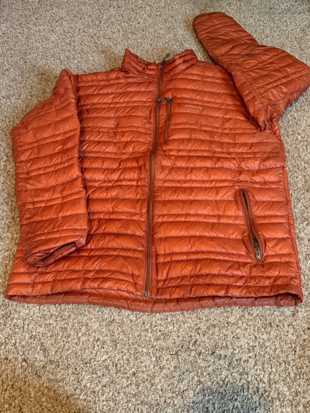 Patagonia Lightweight Quilted Puffer Jacket - Rust Orange